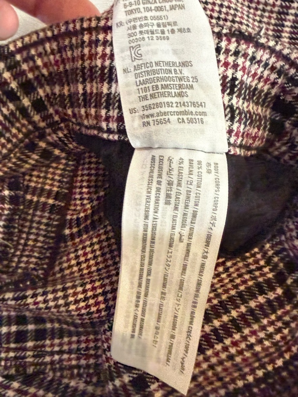 Hollister Pink Plaid Dress Pants - Picture 4 of 7